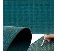 A2 Self-Healing Cutting Mat with Grid on Both Sides - 60 x 45 cm, 4 mm, 3-Layer PVC, Non-Slip - Cutting Mat for Crafts, Sewing, Patchwork, Model Making - BIGSTREN