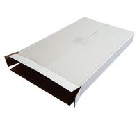 A2 Single Wall White Cardboard Corrugated Postal Boxes 5-Panel-Wraps Mailers QTY 10