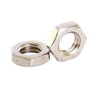 A2 Stainless Steel Fine Pitch Hex Half Nut/Thin Nuts M10 x 0.75mm Pitch - 10 Pack
