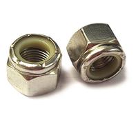 A2 Stainless Steel, UNF, Imperial Fine Thread, 3/16", 1/4" 5/16", 3/8", 7/16",1/2", 9/16", 5/8",3/4" Sizes, Nylon Insert Locking Nuts, 5, 10, 25 Piece Packs (5, 5/8"-18)