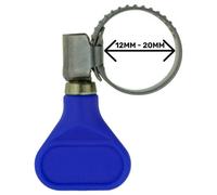 A2 Stainless Steel Worm Drive Hose Clip With Butterfly Grip 9mm Band 12 20mm