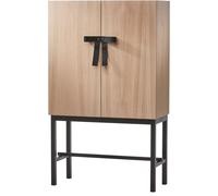 A2 - The Bow Cabinet, White Oiled Oak - Black