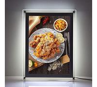 A2 Wall Mounted led Acrylic Frame Store Sign Holders Crystal Picture Frame Menu Board Advertising Display