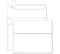 A2 White Envelopes Self Seal 100 Pack, Goefun 4.375 x 5.75 Printable Invitation Envelopes for 4.25 x 5.5 Cards, Photos, Weddings, Graduation, Baby Shower, 120 GSM