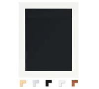 A2 Wooden Picture Frame 42x59.4cm - Poster Frame with Clear Perspex Front - Wall Mount Display Frame for Posters, Prints & Photos - Black/Oak/White/Silver/Walnut (White)