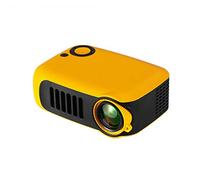 A2000 Mini Portable Mobile Phone Projector Smart Mini Projector HD 1080P Household Children Home Theater Projector (Size : Black and White Classic) (Orange and black contrast)