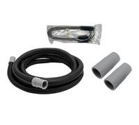 A20015 Ribbed Hosing with A304 Rubber Adapter for Fluval - Aquarium Filter Tubing Replacement Part Compatible with Fluval 304/305/306/307/404/405/406/407 with Brush