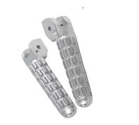 A21K-Motorcycle Front Footrests Foot Pegs Small Foot Pedals For Monster 696 796 2009 2010 2011 2012 2013 2014(Silver)