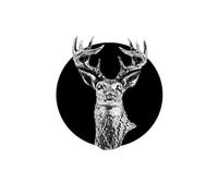 A22 White Tailed Deer English Pewter design on a Car Air Vent Clip-on Freshener, with one pack of two Scent Tablets