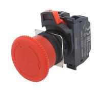 A22NE-M-P202-N Switch: Safety - 22mm Rod.Pos: 2 NC x2 Red Mushroom-Pos: 2 OM