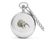 A26 Spaniel & Pheasant polished silver case mens GIFT quartz pocket watch fob made in sheffield