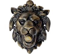 A29 Antique Brass Wired Doorbell Button - 5 1/4" x 4" - Vintage Style Push Button Doorbell in Brass with Surface Mount - Fits Standard 2-Wire Chimes, Easy DIY Installation, Weather-Resistant