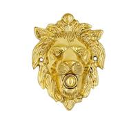A29 Polished Lacquered Brass Doorbell Button - 5 1/4" x 4" - Vintage Design Wired Push Button Doorbell with Surface Mount - Fits Standard 2-Wire Chimes, Easy Install, Weather-Resistant Finish