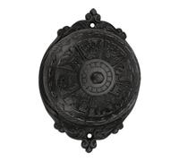 A29 Solid Brass Oil Rubbed Bronze Victorian Doorbell, Mechanical Twist Chime, Wireless Design - Vintage Doorbell for Homes with Manual Hand Turn Chime, Decorative Classic Design, Easy Installation