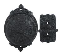 A29 Victorian Twist Doorbell, Wireless Mechanical Chime in Solid Brass, Oil Rubbed Bronze Finish - Wireless, Vintage Doorbell with Manual Hand Turn Chime, Decorative Classic Design - Easy Installation