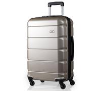 A2B Exodus 26" Hard Shell Hold Suitcase, 4 Wheel Travel Luggage, Champagne in Gold | Size: Medium A2b Gold Medium