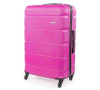 A2B Exodus 30" Hard Shell Hold Suitcase, 4 Wheel Travel Luggage - Pink in Bright Pink | Size: Large A2b Bright Pink Large