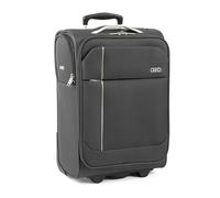 A2B Lightweight 19" Cabin Carry On Suitcase - Soft Shell Extra Small Luggage with 2 Spinner Wheels | Ideal for Traveling, on Cruises, Trains, Hotel Stays AB006 (Charcoal/Light Grey)