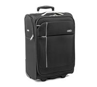 A2B Lightweight 19" Cabin Carry On Suitcase - Soft Shell Extra Small Luggage with 2 Spinner Wheels | Ideal for Traveling, on Cruises, Trains, Hotel Stays AB006 (Black/Light Grey)