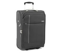 A2B Lightweight 22" Cabin Carry On Suitcase - Soft Sided Small Luggage with 2 Spinner Wheels | Ideal for Traveling, on Cruises, Trains, Hotel Stays, Villas Holidays | AB006 (Charcoal/Light Grey)
