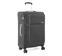 A2B Lightweight 26" Medium Suitcase - Soft Sided Luggage with 8 Spinner Wheels | Ideal for Traveling, on Cruises, Trains, Hotel Stays, Villas Holidays | AB006 (Charcoal/Light Grey)