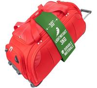 A2B Lightweight Roller Holdall with Wheels - Durable Duffle Bag | Versatile Travel Holdall, Mobile Gym, Sport, Tool, Ice Skate and Cricket Bag | Wheeled Duffel AB005 (Large 30")