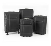 A2B Odyssey Soft Sided Suitcase Set - 4 Piece Lightweight Luggage in Charcoal | Size: 4 Pack A2b Charcoal 4 Pack