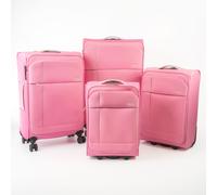 A2B Odyssey Soft Sided Suitcase Set - 4 Piece Lightweight Luggage in Pink | Size: 4 Pack A2b Pink 4 Pack