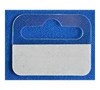 A2B Stationery - Sticky Euro Hook Slot Hang Hanging Retail Tabs 41mm x 32mm with Strong Adhesive (Various Quantities) (1000)