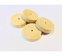 a2bsales 4 X Wooden Toy Wheels Model Making Wood Pulleys - Car Truck Train Approx 1 1/2" - 40mm