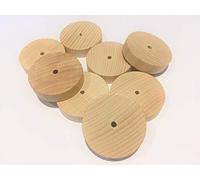 a2bsales 8 X Wooden Toy Wheels Model Making Wood Pulleys - Car Truck Train Approx 1 1/2" - 40mm