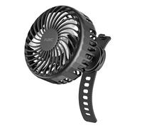 A2C Rechargeable Fan for Peloton Bike & Exercise Bike - 4000mAh Portable Fan with Adjustable Strap, 3 Speed Settings, 360° Rotation - Fits 0.5-1.5" Handlebars for Treadmill, Stroller, Golf Cart, Gym