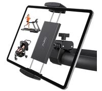 A2C Universal Tablet Mount for Peloton Bike - Adjustable Clamp Handlebar iPad Holder Fit Treadmill, Exercise Bike, Spin Bike, Stroller (0.5-1.65" Tube), Compatible for 4.7-13" Phones & Tablets