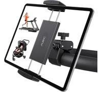 A2C Universal Tablet Mount for Peloton Bike, Adjustable Handlebar Clamp iPad Holder for Treadmill, Exercise Bike, Spin Bike & Stroller, Fits 0.5-1.65” Tube, Compatible with 4.7-13” Phones & Tablets