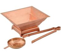 A2s Shine Copper Hawan Kund Set Agnihotra Kit Havan Set for Havan and Rituals.