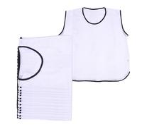 A2Z 12 Pack Sports Training Mesh Bibs Lightweight - Sports Bibs White 12 Pack 4-8