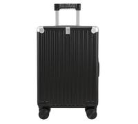 A2Z 20 Inch Cabin Suitcase Lightweight Hard Shell Carry On Luggage with 4 Spinner Wheels Foldable Cup Holder USB Port Option ABS and PC Travel Case Airline Approved - Black
