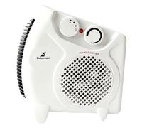A2Z 2000W Portable Electric Fan Heater with Adjustable Thermostat 3 Heat Settings Cool Warm Hot Overheat Protection Carry Handle Fast Home Office Heating Freestanding Compact White Heater