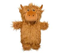 A2Z 3D Animal Design Highland Hot Water Bottle 750ml Soft Plush Faux Fur Cover Natural Rubber Bottle Cosy & Safe Heat Therapy Neck Back Pain Relief for Winter Warmth Bedtime Relax Kids & Adults