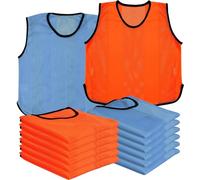 A2Z 4 Kids 12 Pack Training Bibs - Bibs 760 6Blue/6Orange XL/2XL