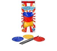 A2Z 4 Kids 3 Spinning Plates Sticks Set Classic Circus Trick Learn Balancing Catching Multi Plate Tricks Outdoor Great Juggling Toys Entertainment Game For Kids
