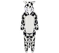 A2Z 4 Kids Animal Jumpsuit Super Soft Pyjamas Loungewear - E.Soft Cow 5-6