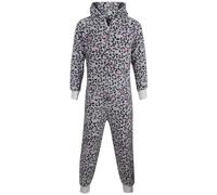 A2Z 4 Kids Animal Onesie for Kids Girls Boys Super Soft Costume Onesie - E.S Leopard Pink & Grey 13.