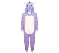 A2Z 4 Kids Animal Onesie for Kids Girls Boys Super Soft Costume Onesie - E.S Unicorn Purple 11-12.