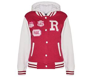 A2Z 4 Kids B.B Hooded Jacket R Fashion NYC/FOX Varsity - B.B Pink 11-12