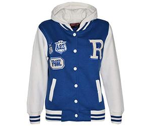 A2Z 4 Kids B.B Hooded Jacket R Fashion NYC/FOX Varsity - B.B Royal 13