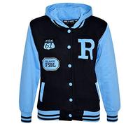 A2Z 4 Kids B.B Hooded R Fashion Fox Jacket Varsity - B.B Jacket New Fox Sky Blue 13