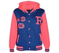 A2Z 4 Kids B.B Hooded R Fashion Fox Jacket Varsity Baseball Style Coat Long Sleeves New Casual Fashion for Unisex Kids Girls Boys New Age 2-13 Years