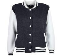 A2Z 4 Kids Baseball Contrast Jacket Varsity Style Coat - B.B Plain Jacket Charcoal 5-6