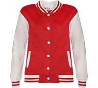 A2Z 4 Kids® Kids Girls Boys Baseball Jacket - B.B Plain Jacket Red 11-12